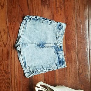 LF high waisted denim shorts